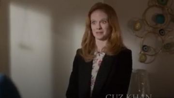 Claudie Pierlot Black Velvet polka-dot single-breasted wool-blend coat worn by Gemma (Zoe Boyle) in Four Weddings and a Funeral (Season 01 Episode 05)