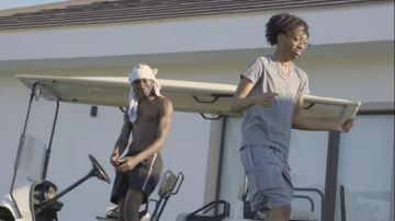 Team Fly Dri-Fit Gray Shorts worn by Lil Tecca in Lil Tecca - Ransom (Dir. by @_ColeBennett_)