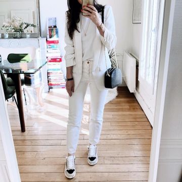 El par de zapatillas Sandro que lleva Audrey en su cuenta de Instagram @Audrey_b_paris