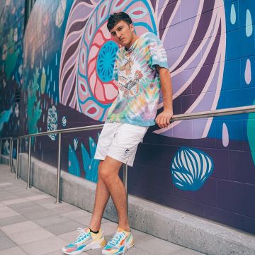 La paire de sneakers Puma LQD Cell Optic portée par Harrison Nevel sur son compte Instagram @Harrisonnevel