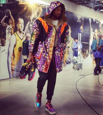 Sneakers basketball Nike Kobe from P. J. Tucker on the account Instagram of @pjtucker