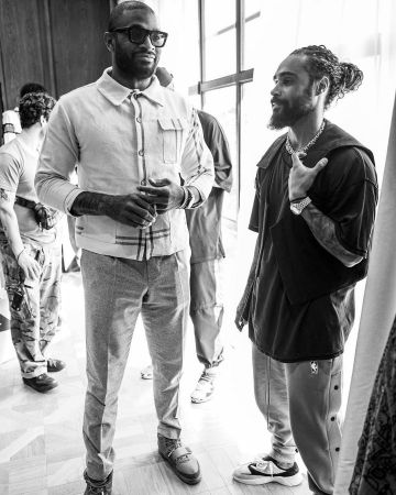 Sneakers Nike Air Yeezy 2 Pure Platinum of P. J. Tucker on the account Instagram of @pjtucker