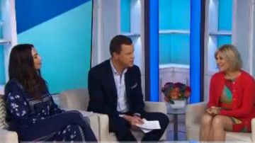 Lela Rose Floral-Print Button-Front Shirt worn by Whitney Cummings on Today August 9, 2019