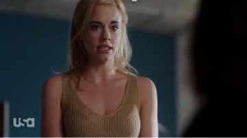 Nili Lotan Brow Nala Sleeveless Knit Top worn by Kelly Anne Van Awken (Molly Burnett) in Queen of the South (Season 04 Episode 10)