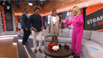 Asos Suit Shorts en jaque usado por Keke Palmer en Good Morning America AGOSTO 12, 2019