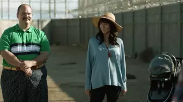 Light Blue Oversized Collared Blouse worn by Gail Klosterman (Mary Steenburgen) in The Last Man on Earth (S04E12)