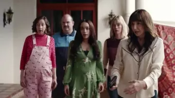 Marc Jacobs Stripe Mock Neck Sweater worn by Carol Pilbasian (Kristen Schaal) in The Last Man on Earth (Season 04 Episode 15)