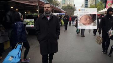 Madison Topcoat Black worn by David Carroll in The Great Hack