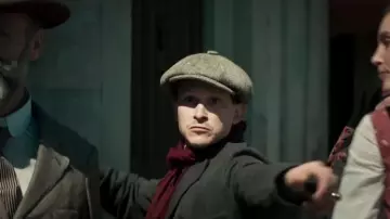 Grey Wool Blend Knit Blazer Elbow Patches worn by Tristan (Matthew Goode) in The King's Man