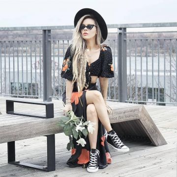 Converse Chuck Taylor All Star usado por Katia Nikolajew en @bewolffashion