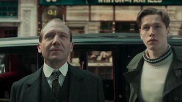 Dark Gray Knit Blazer worn by Duke of Oxford (Ralph Fiennes) in The King's Man