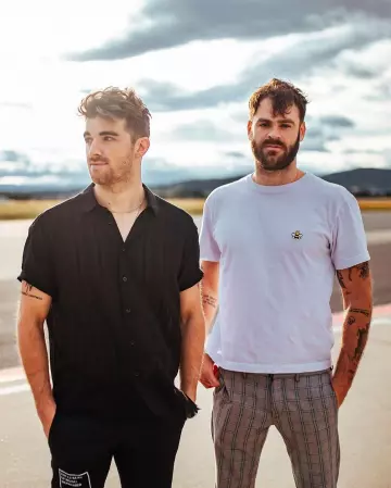 Camiseta de algodón de Alex Pall, Abeille DIOR x KAWS en la cuenta de Instagram de @thechainsmokers