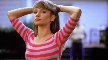 Pink Stripes Shirt worn by Lana (Rebecca De Mornay) in Risky Business