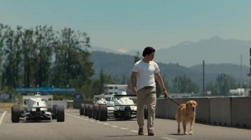 Crew-neck T-shirt Slim Fit White worn by Denny Swift (Milo Ventimiglia) in The Art of Racing in the Rain