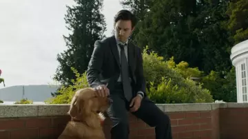 Jetsetter Slim Fit Stretch Wool Blazer Black worn by Denny Swift (Milo Ventimiglia) in The Art of Racing in the Rain