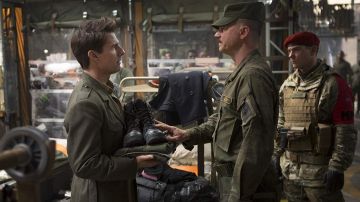 L'armée Bottes de Cage (Tom Cruise) dans Edge of Tomorrow