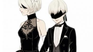 The cosplay party dress 2B in Denying it: Automata Review