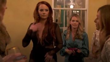 Michael Costello x REVOLVE Black Martin Gown worn by Kathryn Dennis in Southern Charm (S06E14)