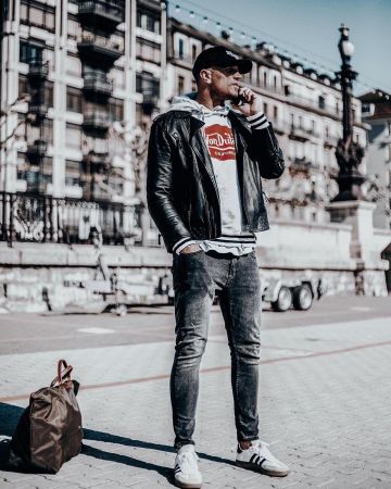La sudadera con capucha Von Dutch Grey Chiné Benjamin Machet en la cuenta de Instagram de @benjaminmachet