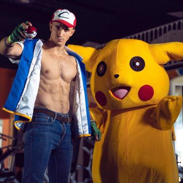 The cap Pokémon trainer worn by Tibo on his account Instagram @tiboinshape