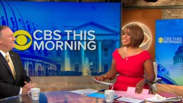 Roland Mouret Robe Rouge portée par Gayle King sur CBS, Ce Matin, 20 AOÛT 2019