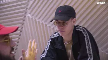 The jacket champion worn by Seb the fries in the YouTube video Caballero & Seb (the Fries) #CheckFood