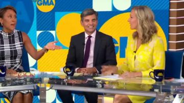A. L. C. Jaune Floral Blouse porté par Lara Spencer sur Good Morning America, le 20 AOÛT 2019