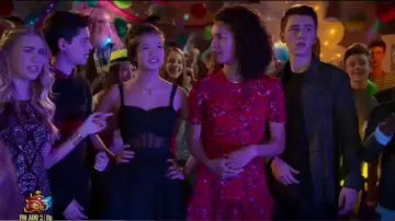Tanya Taylor Floral Clusters Carti Dress worn by Buffy Driscoll (Sofia Wylie) in Andi Mack (S03E20)