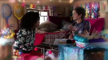 Adidas Floral Cropped Hoodie worn by Buffy Driscoll (Sofia Wylie) in Andi Mack (S03E20)