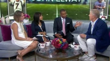 Eliza J Navy wrap Dress worn by Sheinelle Jones on Today AUGUST 22, 2019