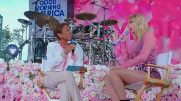 Costume Designer Jessica Jones Rainbow Shorts worn by Taylor Swift on Good Morning America AUGUST 22, 2019