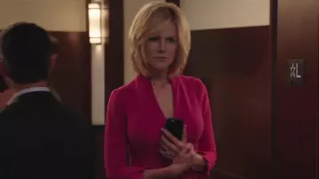 Pink work dress worn by Gretchen Carlson (Nicole Kidman) in Bombshell