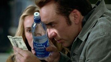 Aquafina water used by Benjamin Franklin Gates (Nicolas Cage) in National Treasure