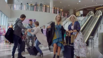 Bcbgmaxazria Faux-Wrap Dress worn by Jennie Garth (Jennie Garth) in BH90210 (S01)