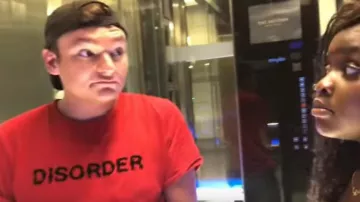 Red T-Shirt worn by Anthonin in LOVE, GLORY, AND EXCESS: DUBAI (EPISODE 3)