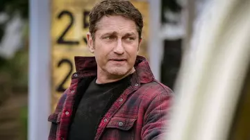 Wrangler flanel shirt worn by Mike Banning (Gerard Butler) in Angel Has Fallen