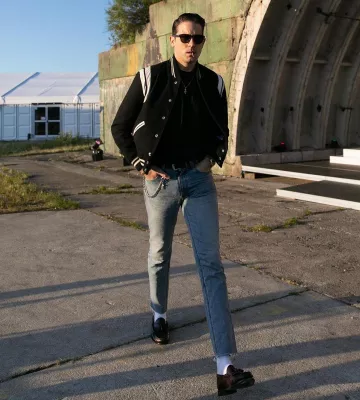 Saint Laurents Teddy Jackets Negros usados por Instagram Pic 6 de julio de 2019 G-Eazy @g_eazy