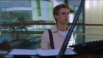 White Slim Fit T-shirts White worn by (Denys Harry Jarvis) in High Strung: Free Dance