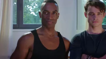 Black Cotton Tank Top worn by Sammy (Desmond Richardson) in High Strung: Free Dance