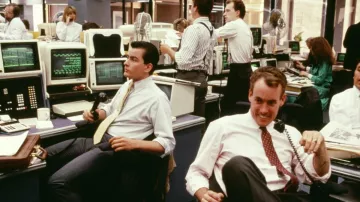 Sharp printing calculator of Bud Fox (Charlie Sheen) in Wall Street