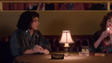 Grey plaid shirt worn by Ruth Wilder (Alison Brie) as seen in Glow (S03)