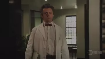 Camisa formal blanca para hombre elegante Slim Fit usado por el Dr. William Masters (Michael Sheen) en Masters of Sex