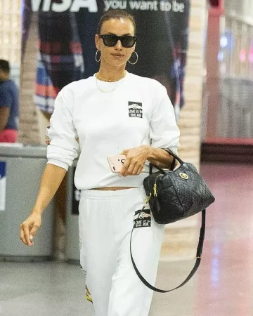Celine 41732/S Sunglasses 0M23 Blue worn by Irina Shayk Arriving in New York August 28, 2019