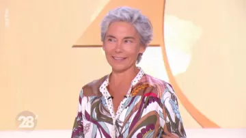 Camisa de sarga de seda con estampado floral de Elisabeth Quin en 28 minutos