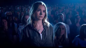 Solitaire Pendant Necklace worn by (Melissa Roxburgh) in I Still Believe