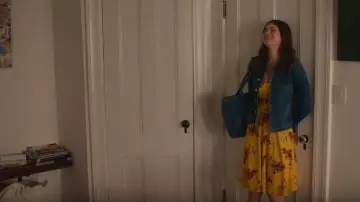 Yellow Floral Dresses worn by Emma Corrigan (Alexandra Daddario) in Can You Keep a Secret?