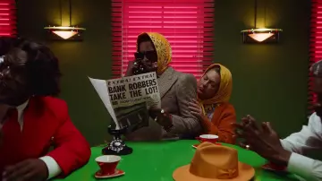 Bandana Yellow A$AP Rocky in her video clip "Babushka Boi"