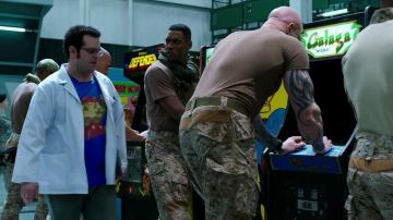 Galaga Arcade Game Machine as seen in Pixels