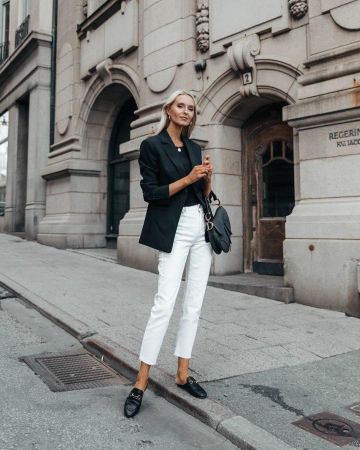White Denim Pantalon porté par Metti Forssell sur @mettiforssell
