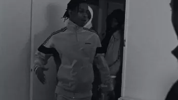 The jacket survetement worn by A$AP Rocky in the video clip of A$AP Mob - Money Man / Put That On My Set